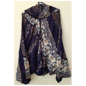 (N2)100% Rayon Harem Pants w/ Climbing Plant Print